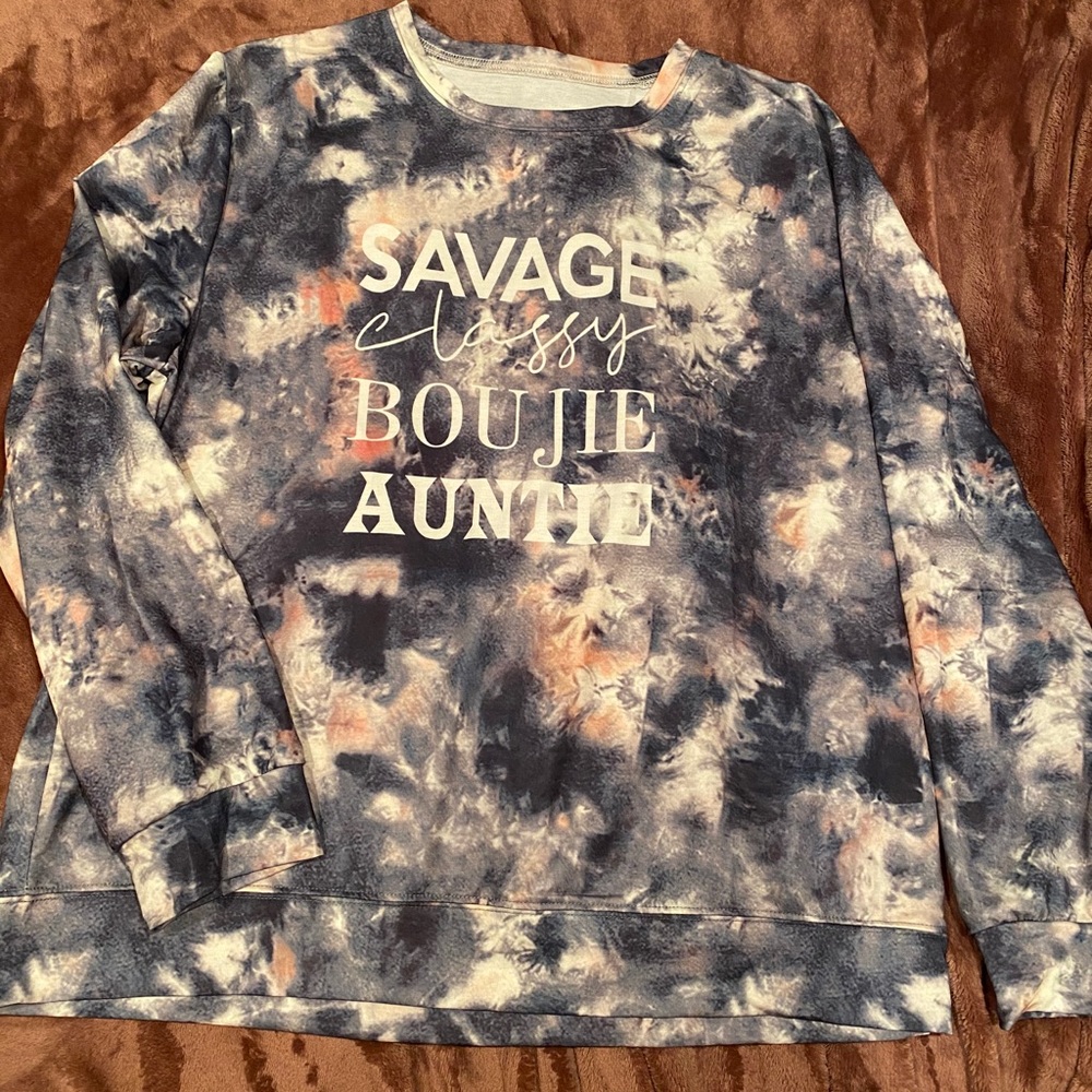 Savage Classy Boujee Auntie Sweatshirt 2X